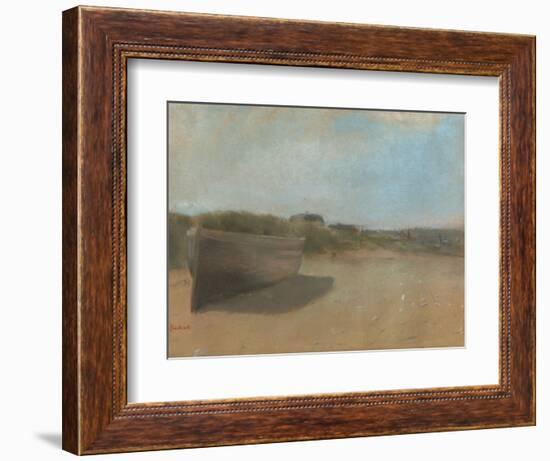 Boat on the Beach, C.1869-Edgar Degas-Framed Giclee Print