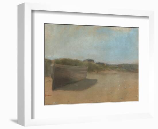 Boat on the Beach, C.1869-Edgar Degas-Framed Giclee Print