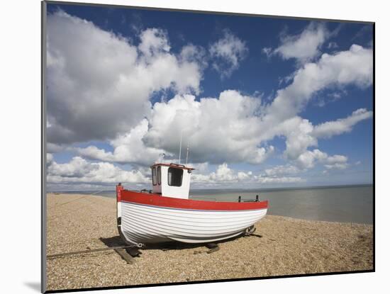 Boat on the Beach, Dungeness, Kent, England, United Kingdom, Europe-Jean Brooks-Mounted Photographic Print
