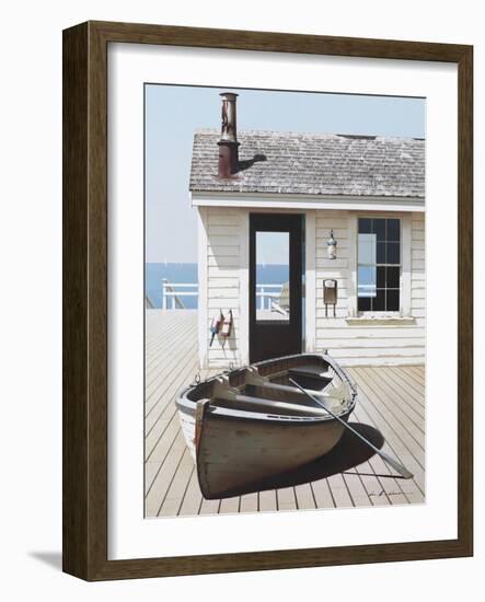 Boat on the Dock-Zhen-Huan Lu-Framed Giclee Print
