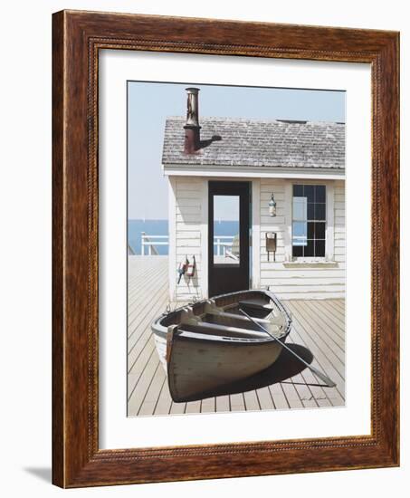 Boat on the Dock-Zhen-Huan Lu-Framed Giclee Print