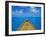 Boat on the Pacific Ocean, Bora Bora, Tahiti, Society Islands, French Polynesia, Pacific-Mark Mawson-Framed Photographic Print