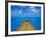 Boat on the Pacific Ocean, Bora Bora, Tahiti, Society Islands, French Polynesia, Pacific-Mark Mawson-Framed Photographic Print