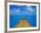 Boat on the Pacific Ocean, Bora Bora, Tahiti, Society Islands, French Polynesia, Pacific-Mark Mawson-Framed Photographic Print