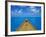 Boat on the Pacific Ocean, Bora Bora, Tahiti, Society Islands, French Polynesia, Pacific-Mark Mawson-Framed Photographic Print