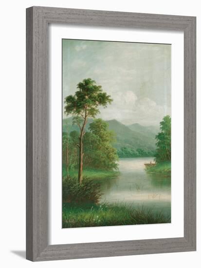 Boat on the River, 1801-George Cole-Framed Giclee Print