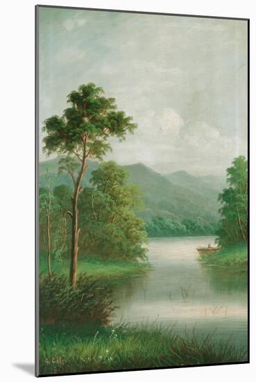 Boat on the River, 1801-George Cole-Mounted Giclee Print