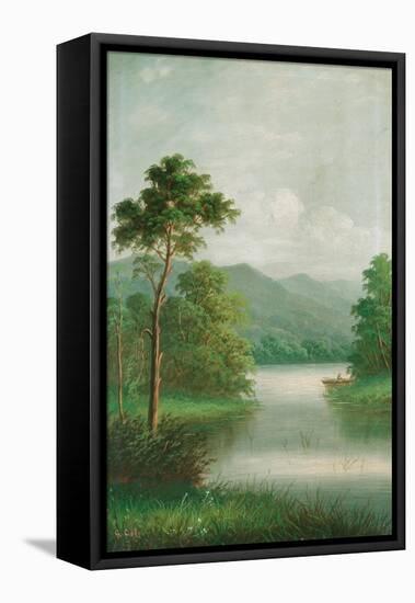 Boat on the River, 1801-George Cole-Framed Premier Image Canvas