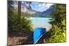 Boat on the Shore, Emerald Lake, Canada-George Oze-Mounted Photographic Print