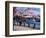 Boat on the Willamette River, Portland, Oregon, USA-Janis Miglavs-Framed Photographic Print