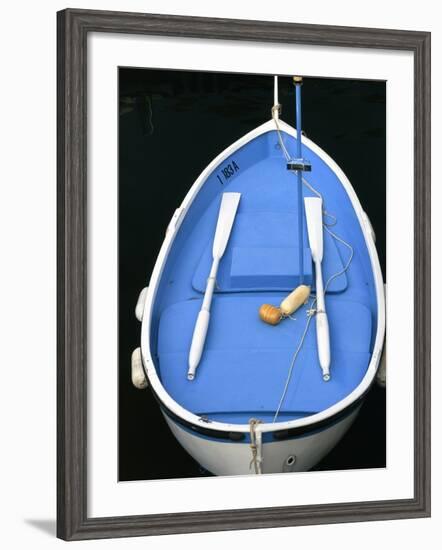 Boat on water (Camogli, Liguria, Italy)-Peter Adams-Framed Photographic Print