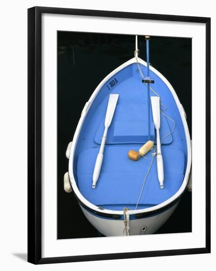 Boat on water (Camogli, Liguria, Italy)-Peter Adams-Framed Photographic Print