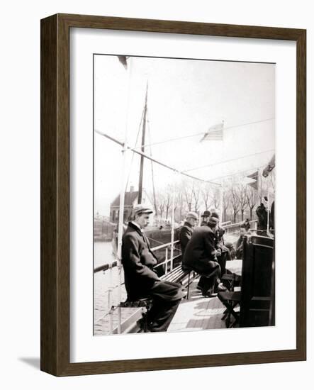 Boat Passengers, Broek, Netherlands, 1898-James Batkin-Framed Photographic Print