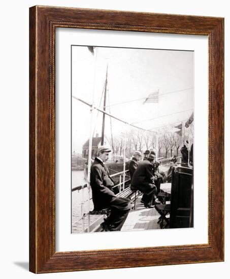 Boat Passengers, Broek, Netherlands, 1898-James Batkin-Framed Photographic Print