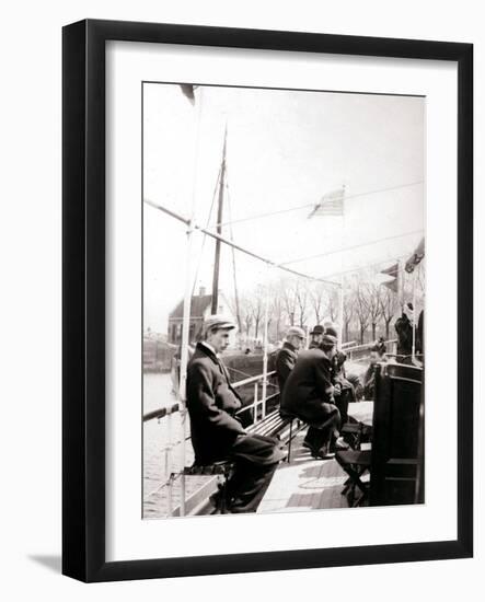 Boat Passengers, Broek, Netherlands, 1898-James Batkin-Framed Photographic Print