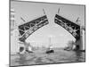 Boat Passing beneath Montlake Bridge-Ray Krantz-Mounted Photographic Print