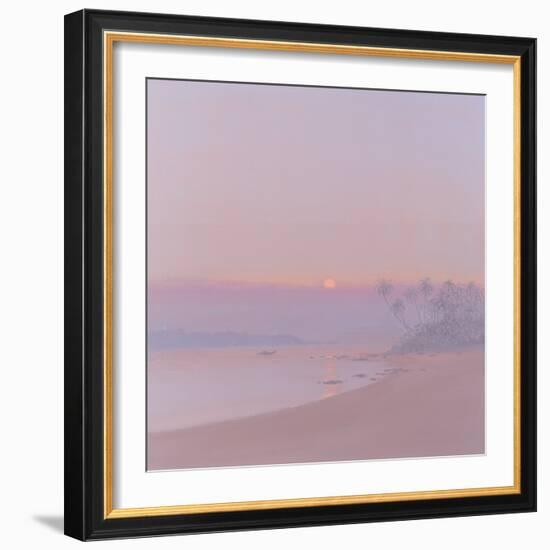 Boat Passing Panjim, 2002-John Miller-Framed Giclee Print