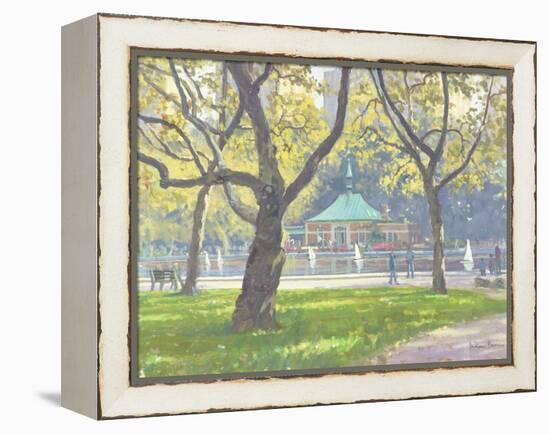 Boat Pond, Central Park-Julian Barrow-Framed Premier Image Canvas