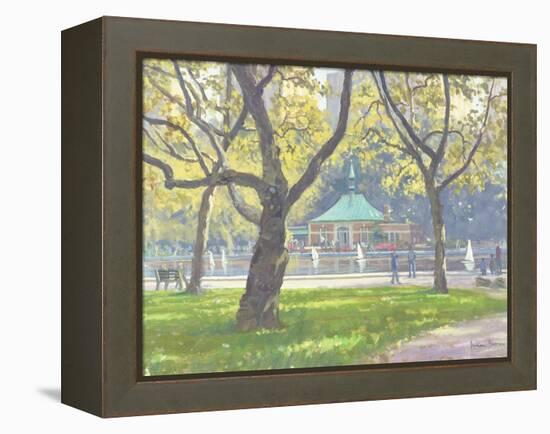 Boat Pond, Central Park-Julian Barrow-Framed Premier Image Canvas