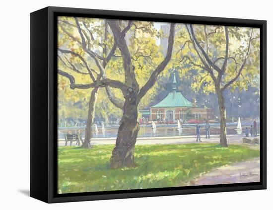 Boat Pond, Central Park-Julian Barrow-Framed Premier Image Canvas