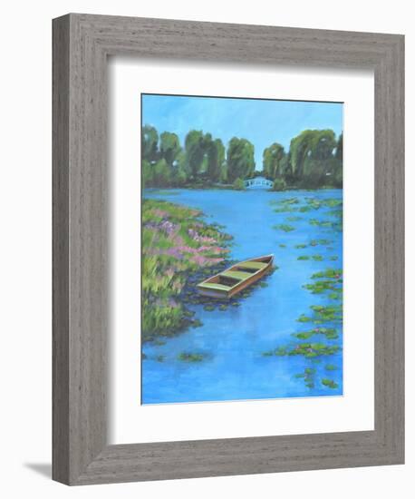 BOAT POND-ALLAYN STEVENS-Framed Art Print