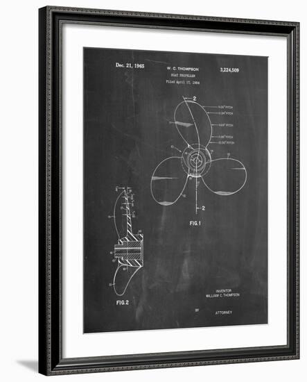 Boat Propeller 1964 Patent-Cole Borders-Framed Art Print