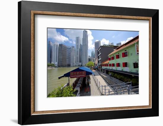 Boat Quay, Singapore, Southeast Asia-Frank Fell-Framed Photographic Print