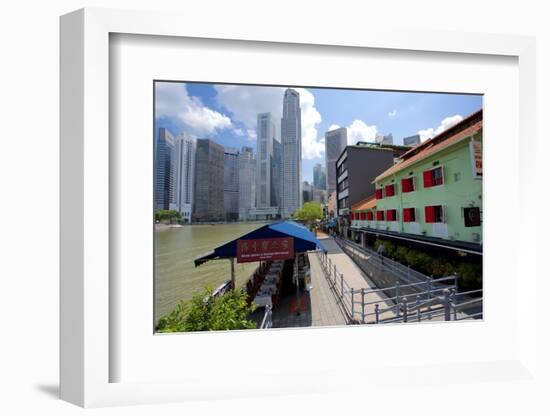 Boat Quay, Singapore, Southeast Asia-Frank Fell-Framed Photographic Print