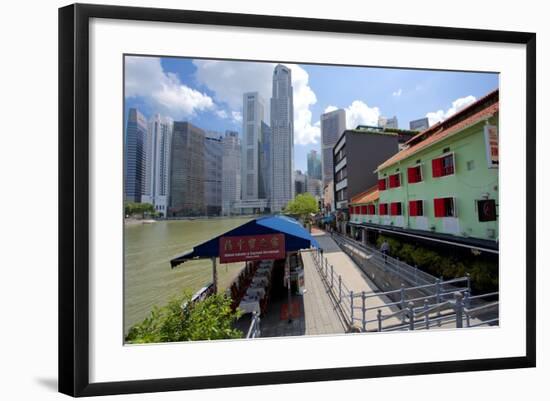 Boat Quay, Singapore, Southeast Asia-Frank Fell-Framed Photographic Print