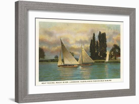 Boat Racing, Lakewood, Ohio-null-Framed Art Print