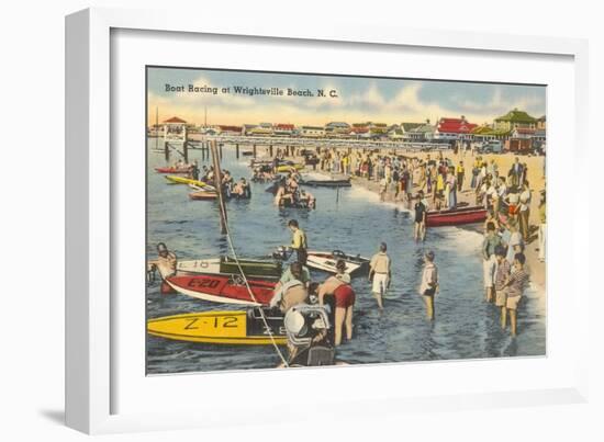 Boat Racing, Wrightsville Beach, North Carolina-null-Framed Art Print