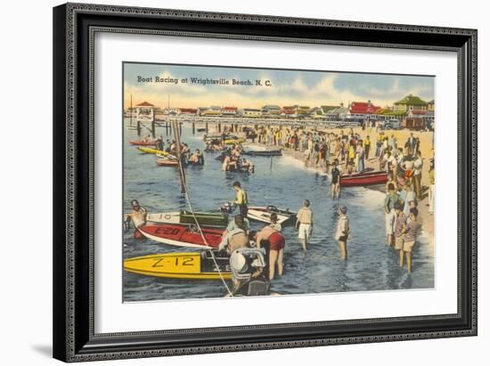 Boat Racing, Wrightsville Beach, North Carolina-null-Framed Art Print