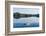 Boat reflection and buoys on a mussel farm in Trinity Bay, Newfoundland and Labrador, Canada-null-Framed Photographic Print