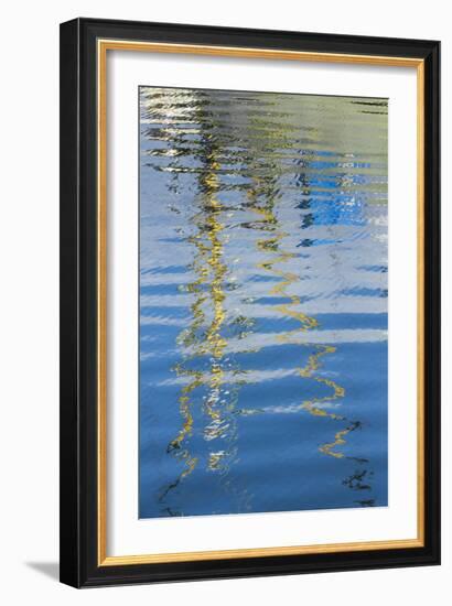 Boat Reflection II-Kathy Mahan-Framed Photographic Print