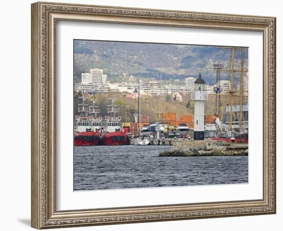 Boat Ride along Coastline, Black Sea, Varna, Bulgaria-Joe Restuccia III-Framed Photographic Print