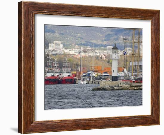 Boat Ride along Coastline, Black Sea, Varna, Bulgaria-Joe Restuccia III-Framed Photographic Print