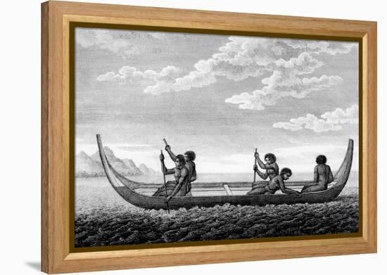 Boat Solomon Islands 1-null-Framed Stretched Canvas