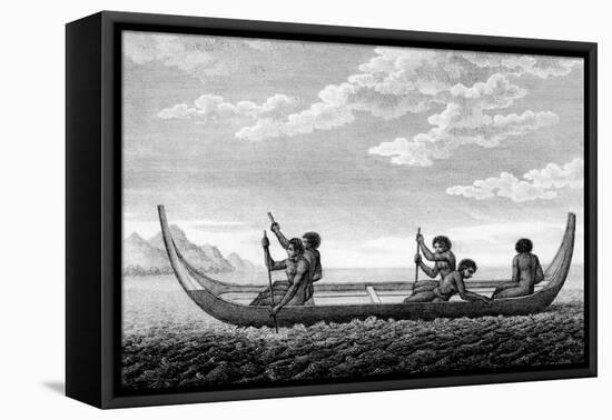 Boat Solomon Islands 1-null-Framed Stretched Canvas