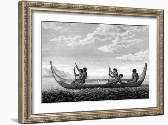 Boat Solomon Islands 1-null-Framed Art Print