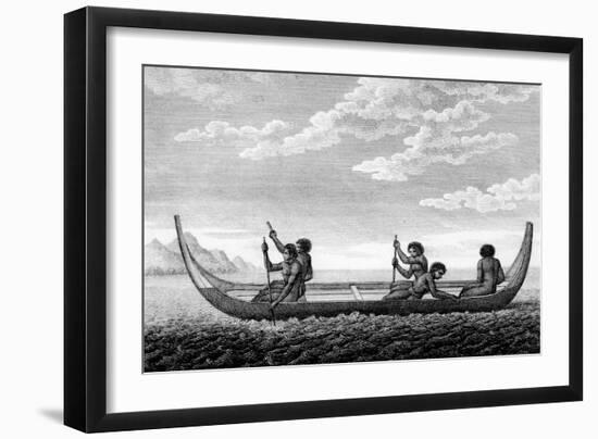 Boat Solomon Islands 1-null-Framed Art Print