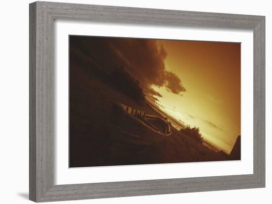 Boat, Sunrise, Sunset-Sebastien Lory-Framed Photographic Print