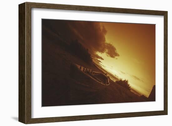Boat, Sunrise, Sunset-Sebastien Lory-Framed Photographic Print