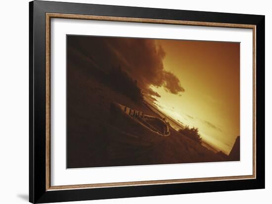 Boat, Sunrise, Sunset-Sebastien Lory-Framed Photographic Print