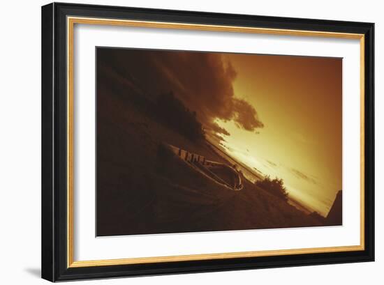 Boat, Sunrise, Sunset-Sebastien Lory-Framed Photographic Print