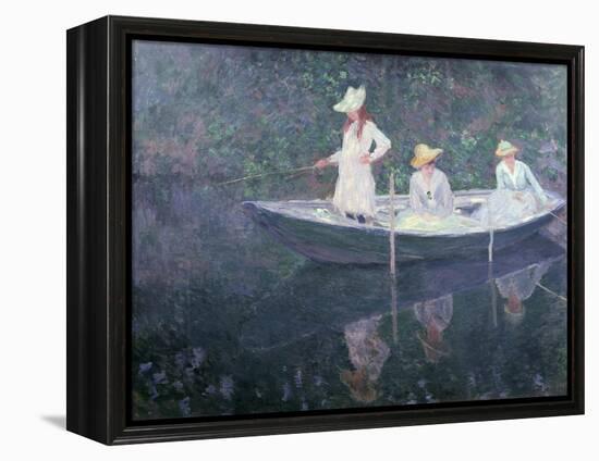 Boat the 'Norvegienne' at Giverny, France, c. 1887-Claude Monet-Framed Premier Image Canvas