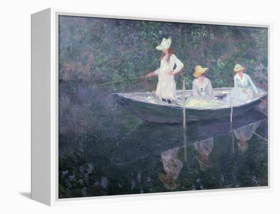 Boat the 'Norvegienne' at Giverny, France, c. 1887-Claude Monet-Framed Premier Image Canvas