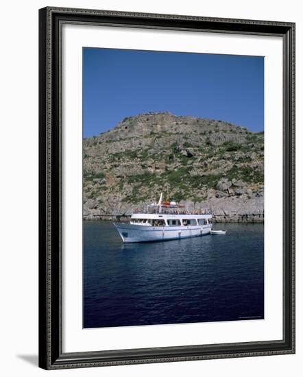 Boat Trippers, East Coast, Anthony Quinn's Bay, Rhodes, Greek Islands, Greece-Nelly Boyd-Framed Photographic Print