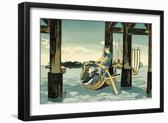 Boat Trips, 1888-1889-Kuniyoshi Utagawa-Framed Giclee Print