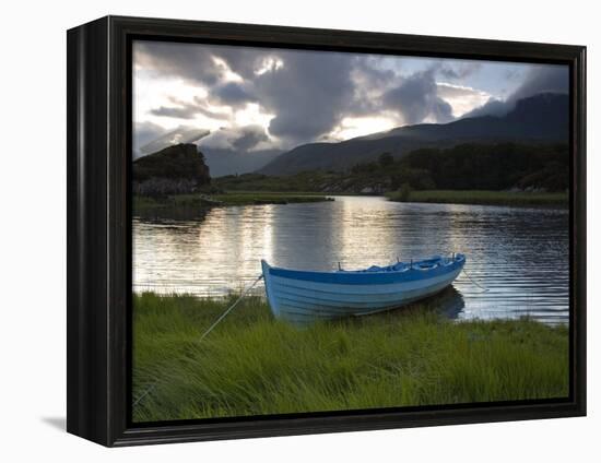 Boat, Upper Lake, Killarney National Park, County Kerry, Munster, Republic of Ireland, Europe-Richard Cummins-Framed Premier Image Canvas