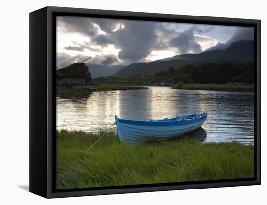 Boat, Upper Lake, Killarney National Park, County Kerry, Munster, Republic of Ireland, Europe-Richard Cummins-Framed Premier Image Canvas